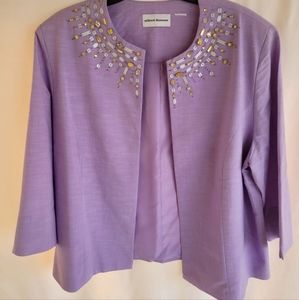 Alfred Dunner size 18 Lilac Jacket jeweled